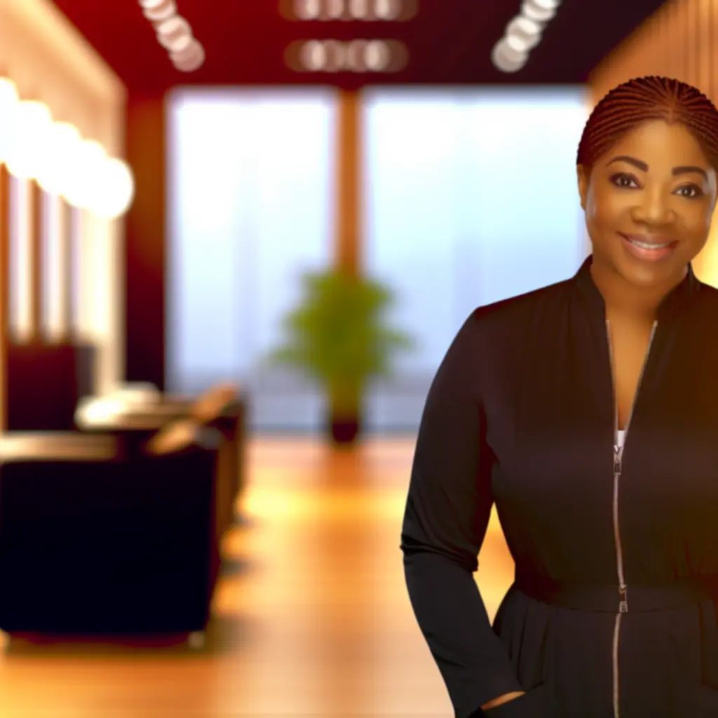 Professionele stylist van Schoon Studio die glimlachend een klant ontvangt.