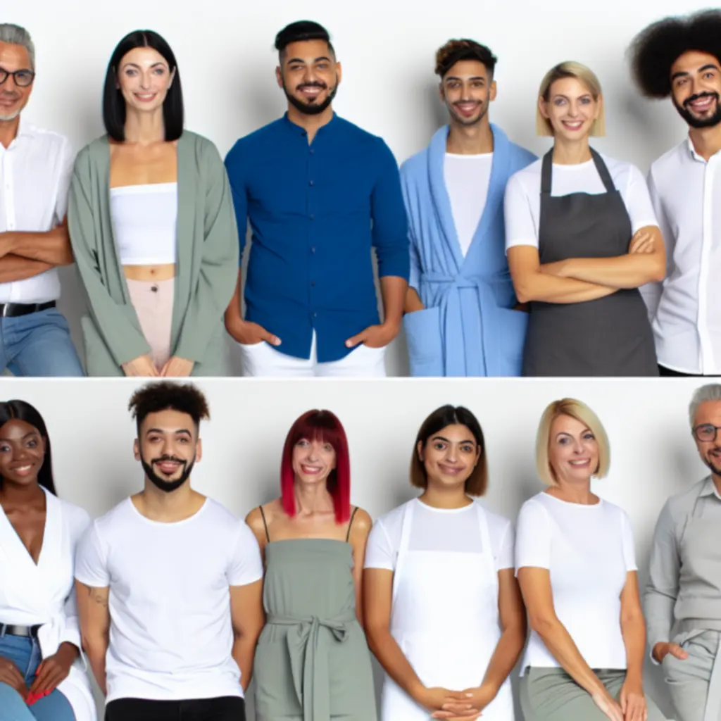 Team van stylisten en therapeuten van Schoon Studio samen in de salon.